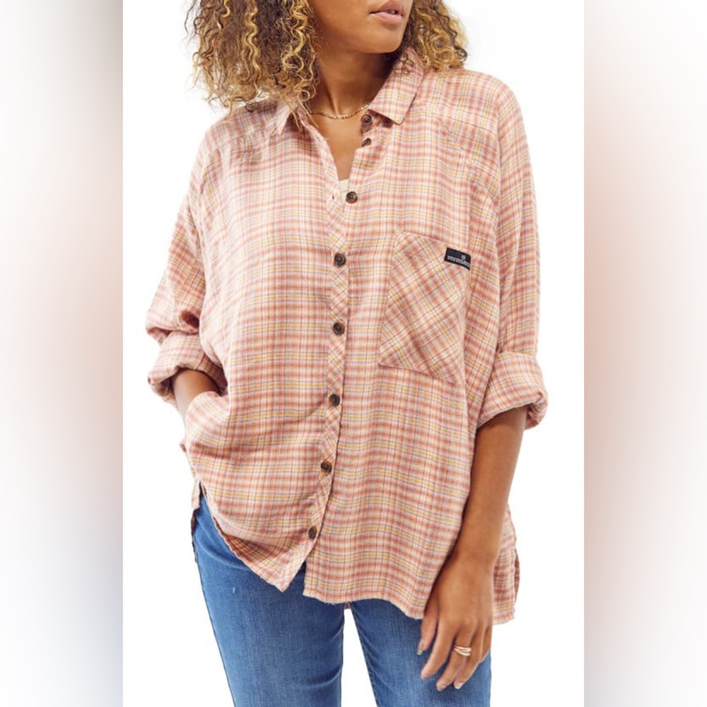 BDG Multicolor Plaid Flannel Shirt